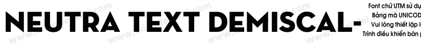 Neutra Text DemiSCAl字体转换